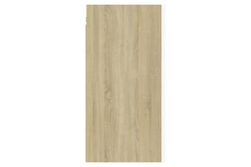 TV-benker 2 stk hvit og sonoma eik 30,5x30x60 cm sponplate - Beige - Møbler - Mediamøbel & tv møbel - TV-benk & mediabenk