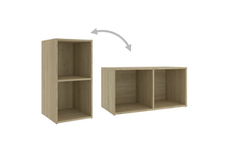 TV-benker 2 stk sonoma eik 72x35x36,5 cm sponplate - Brun - Møbler - Mediamøbel & tv møbel - TV-skap