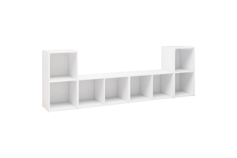 TV-benker 4 stk hvit 72x35x36,5 cm sponplate - Hvit - Møbler - Mediamøbel & tv møbel - TV-skap