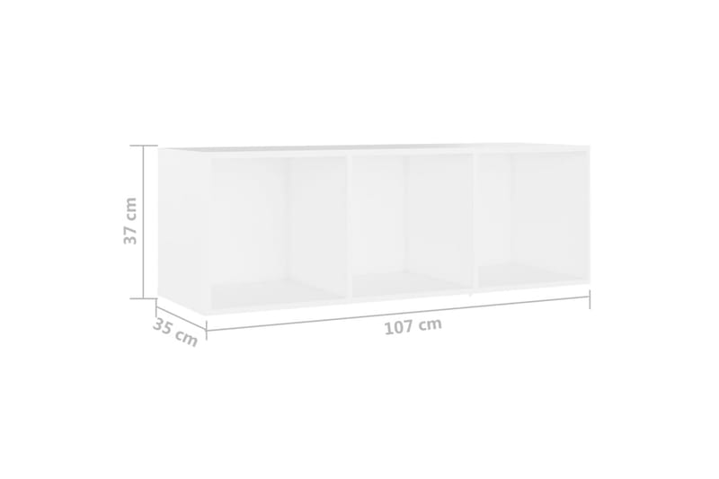 TV-benksett 3 deler hvit sponplate - Hvit - Møbler - Mediamøbel & tv møbel - TV-skap