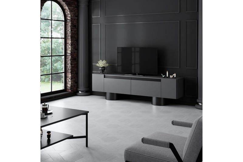 TV-bord Antrasitt / Svart - Antrasitt / Svart - Møbler - Mediamøbel & tv møbel - TV-benk & mediabenk