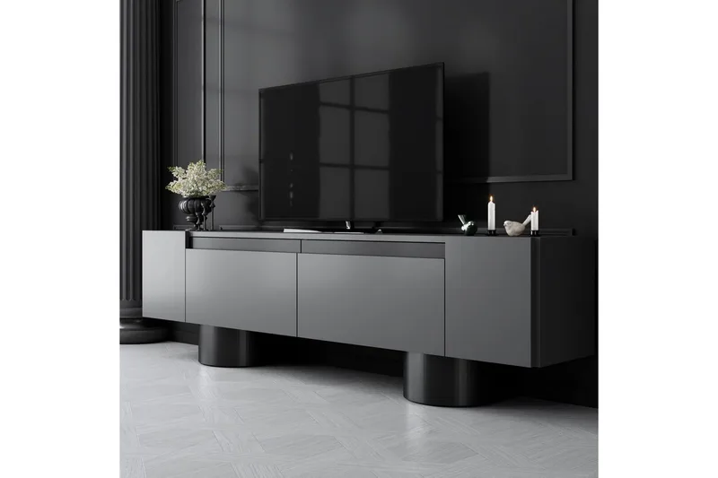 TV-bord Antrasitt / Svart - Antrasitt / Svart - Møbler - Mediamøbel & tv møbel - TV-benk & mediabenk