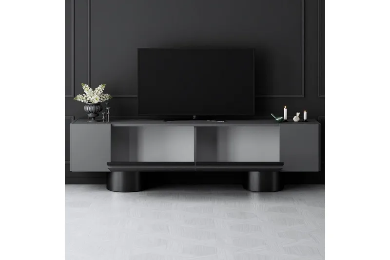 TV-bord Antrasitt / Svart - Antrasitt / Svart - Møbler - Mediamøbel & tv møbel - TV-benk & mediabenk