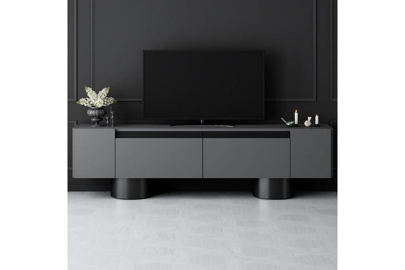 TV-bord Antrasitt / Svart - Antrasitt / Svart - Møbler - Mediamøbel & tv møbel - TV-benk & mediabenk