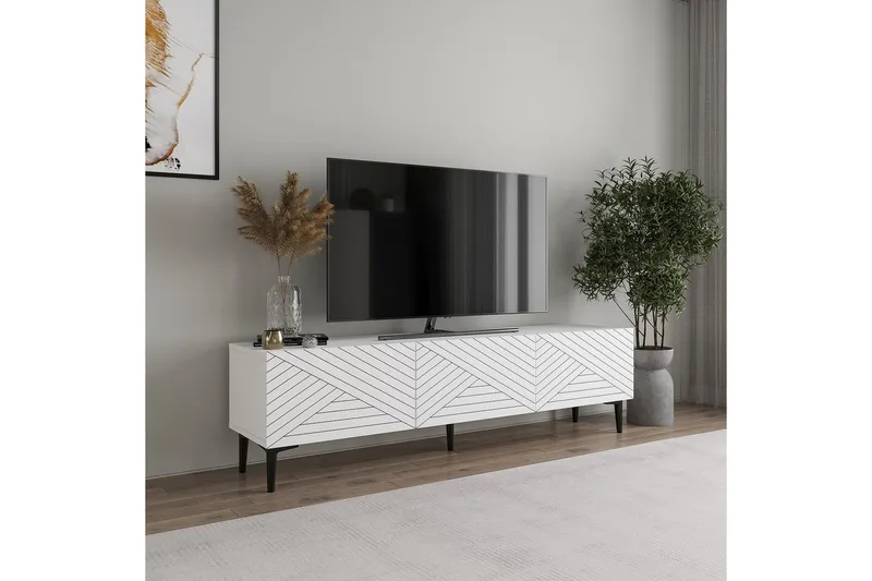 TV-bord Botswana Hvit - Hvit - Møbler - Mediamøbel & tv møbel - TV-benk & mediabenk