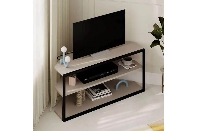 TV-bord Echo Lys mokka - Lys mokka - Møbler - Mediamøbel & tv møbel - TV-benk & mediabenk