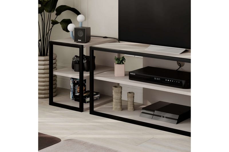 TV-bord Echo Lys mokka - Lys mokka - Møbler - Mediamøbel & tv møbel - TV-benk & mediabenk