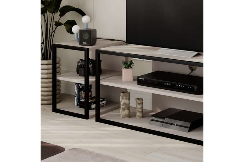TV-bord Echo Lys mokka - Lys mokka - Møbler - Mediamøbel & tv møbel - TV-benk & mediabenk