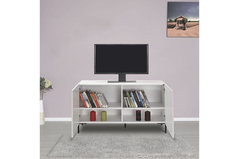 TV-bord Galnor Almasi / Hvit - Almasi / Hvit - Møbler - Mediamøbel & tv møbel - TV-benk & mediabenk