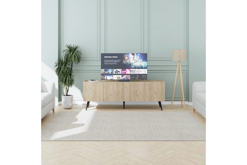 TV-bord Galnor Eik - Naturell - Møbler - Mediamøbel & tv møbel - TV-benk & mediabenk