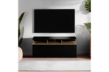 TV-bord Galnor Svart / Valnøtt - Svart / Valnøtt - Møbler - Mediamøbel & tv møbel - TV-benk & mediabenk