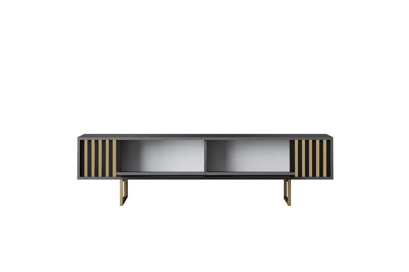 TV-bord Gull Linje Antrasitt / Gull - Antrasitt / Gull - Møbler - Mediamøbel & tv møbel - TV-benk & mediabenk