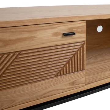 TV-bord HOME4YOU Cindy 180x40x55 cm MDF eik - lys eik - Møbler - Mediamøbel & tv møbel - TV-benk & mediabenk