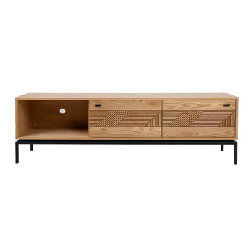 TV-bord HOME4YOU Cindy 180x40x55 cm MDF eik - lys eik - Møbler - Mediamøbel & tv møbel - TV-benk & mediabenk