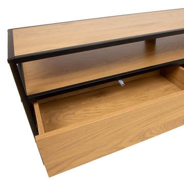 TV-bord HOME4YOU Hedvig 120x33x40 cm Ask/svart - ask/svart - Møbler - Mediamøbel & tv møbel - TV-benk & mediabenk