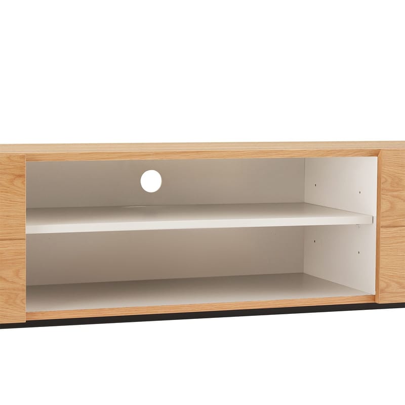 TV-bord HOME4YOU Nate 180x40x58 cm Eik - eik - Møbler - Mediamøbel & tv møbel - TV-benk & mediabenk