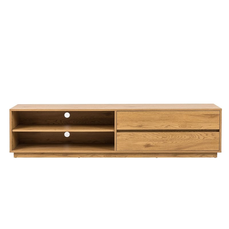 TV-bord HOME4YOU Sacha 180x40x43 cm Melamin med eikebark - melamin med eikebark - Møbler - Mediamøbel & tv møbel - TV-benk & mediabenk