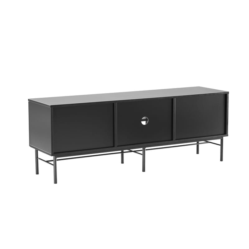 TV-bord HOME4YOU Sequence 150x40x55 cm Svart - svart - Møbler - Mediamøbel & tv møbel - TV-benk & mediabenk