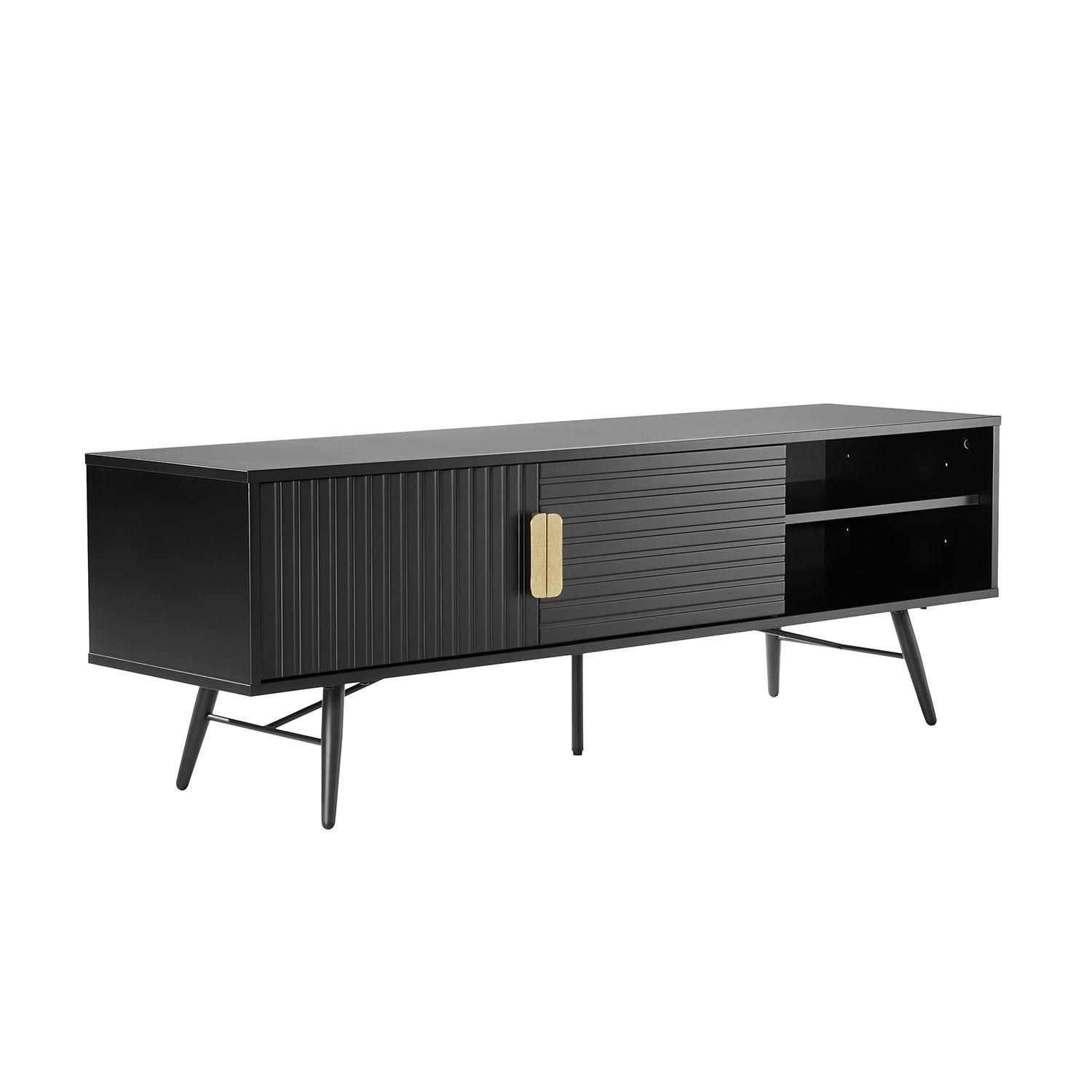 TV-bord HOME4YOU Pixar 150x40x50 cm svart - svart
