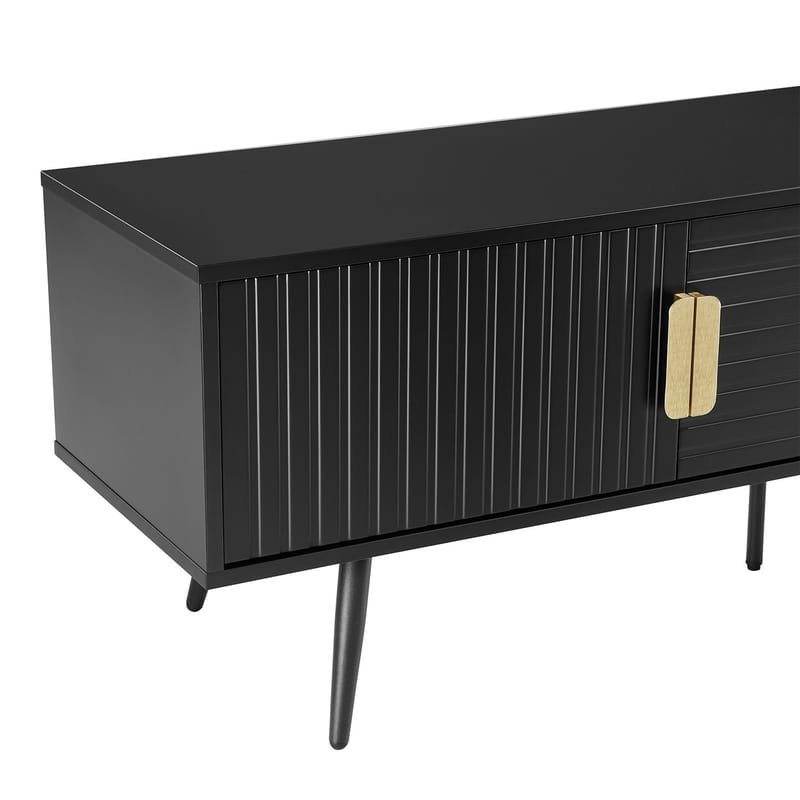 TV-bord HOME4YOU Pixar 150x40x50 cm svart - svart - Møbler - Mediamøbel & tv møbel - TV-benk & mediabenk