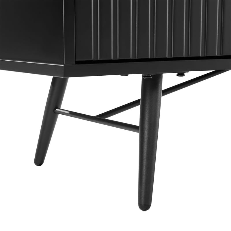 TV-bord HOME4YOU Pixar 150x40x50 cm svart - svart - Møbler - Mediamøbel & tv møbel - TV-benk & mediabenk