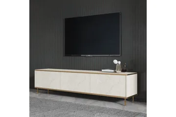TV-bord Imaj Travertin / Gull - Gull/Taupe - Møbler - Mediamøbel & tv møbel - TV-benk & mediabenk