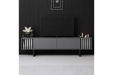 TV-bord Krom Linje Antrasitt / Svart - Antrasitt / Svart - Møbler - Mediamøbel & tv møbel - TV-benk & mediabenk