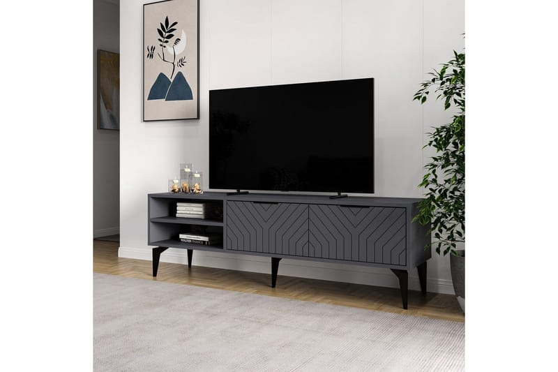 TV-bord Lyven Antrasitt - Antrasitt - Møbler - Mediamøbel & tv møbel - TV-benk & mediabenk