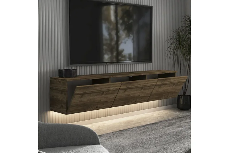 TV-bord Neon Valnøtt - Valnøtt - Møbler - Mediamøbel & tv møbel - TV-benk & mediabenk