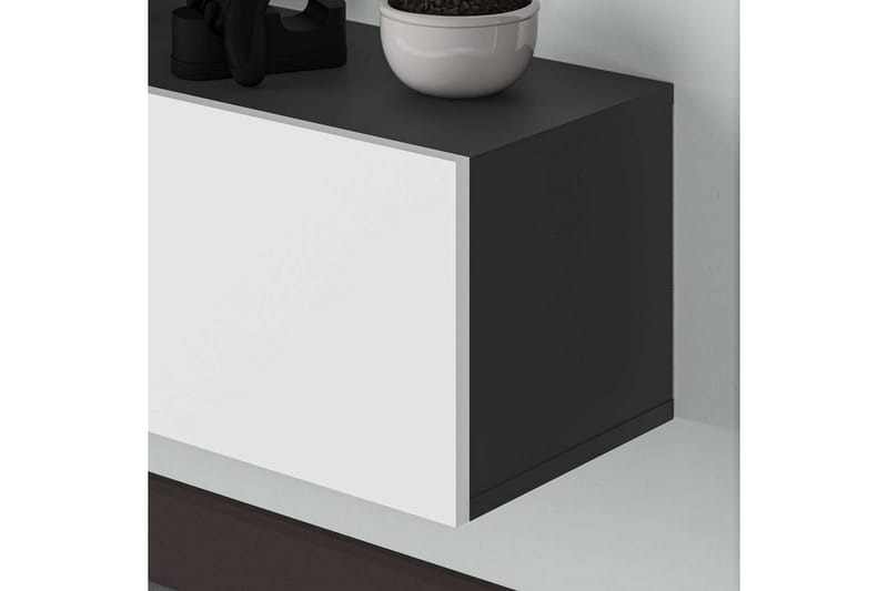 TV-bord Rasab 180 Antrasitt / Hvit - Antrasitt / Hvit - Møbler - Mediamøbel & tv møbel - TV-benk & mediabenk