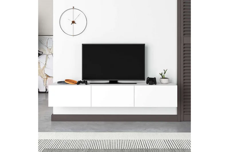 TV-bord Rasab 180 Hvit - Hvit - Møbler - Mediamøbel & tv møbel - TV-benk & mediabenk
