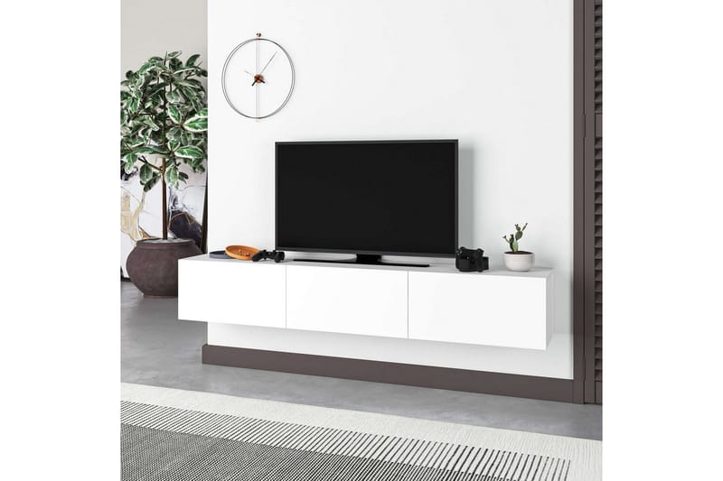 TV-bord Rasab 180 Hvit - Hvit - Møbler - Mediamøbel & tv møbel - TV-benk & mediabenk