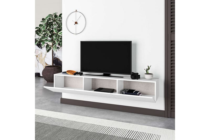 TV-bord Rasab 180 Hvit - Hvit - Møbler - Mediamøbel & tv møbel - TV-benk & mediabenk
