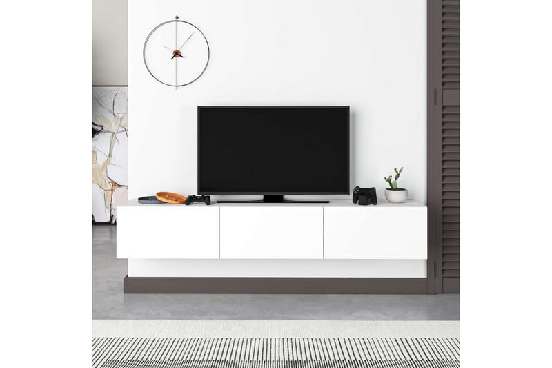 TV-bord Rasab 180 Hvit - Hvit - Møbler - Mediamøbel & tv møbel - TV-benk & mediabenk