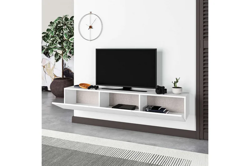 TV-bord Rasab 180 Hvit - Hvit - Møbler - Mediamøbel & tv møbel - TV-benk & mediabenk