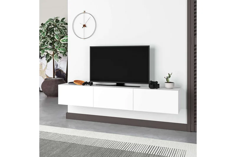 TV-bord Rasab 180 Hvit - Hvit - Møbler - Mediamøbel & tv møbel - TV-benk & mediabenk