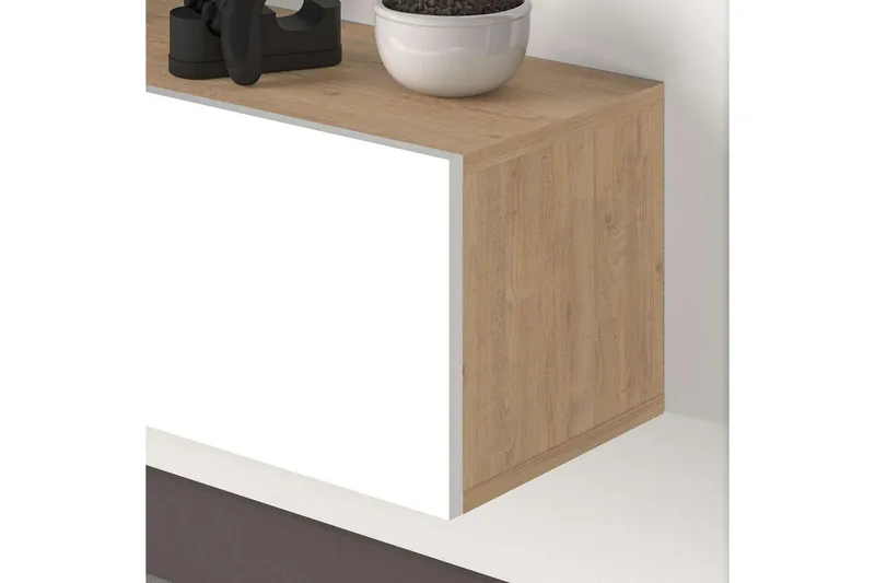 TV-bord Rasab 180 Sudamaleik / Hvit - Sudamaleik / Hvit - Møbler - Mediamøbel & tv møbel - TV-benk & mediabenk