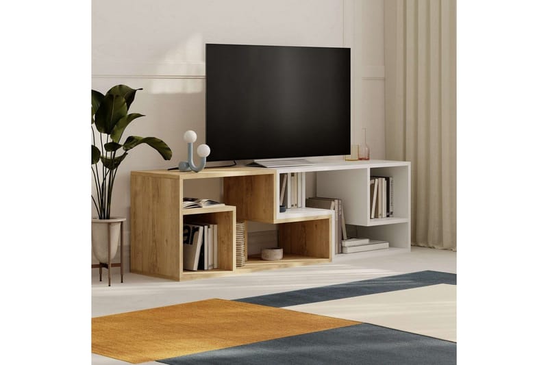 TV-bord Ravena Sudamaleik / Hvit - Sudamaleik / Hvit - Møbler - Mediamøbel & tv møbel - TV-benk & mediabenk