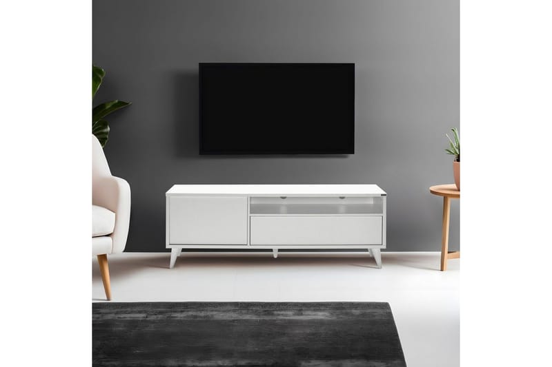 TV-bord Sosan Hvit - Hvit - Møbler - Mediamøbel & tv møbel - TV-benk & mediabenk