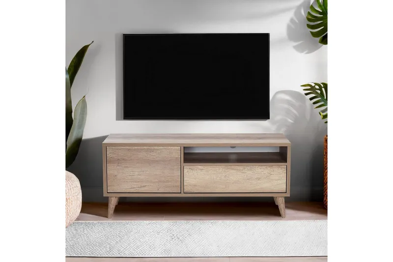 TV-bord Sosan Lys valnøtt - Lys valnøtt - Møbler - Mediamøbel & tv møbel - TV-benk & mediabenk