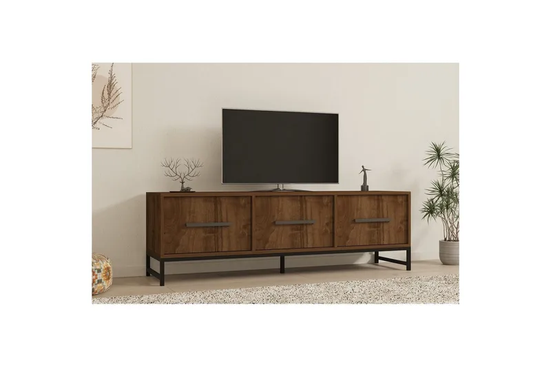 TV-bord Souravdi Valnøtt - Valnøtt - Møbler - Mediamøbel & tv møbel - TV-benk & mediabenk