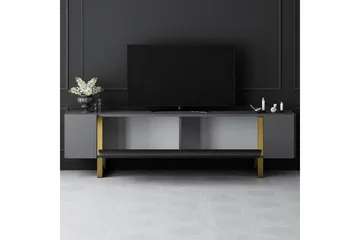 TV-bord Sozi Antrasitt / Gull - Antrasitt / Gull - Møbler - Mediamøbel & tv møbel - TV-benk & mediabenk