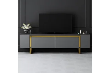 TV-bord Sozi Antrasitt / Gull - Antrasitt / Gull - Møbler - Mediamøbel & tv møbel - TV-benk & mediabenk