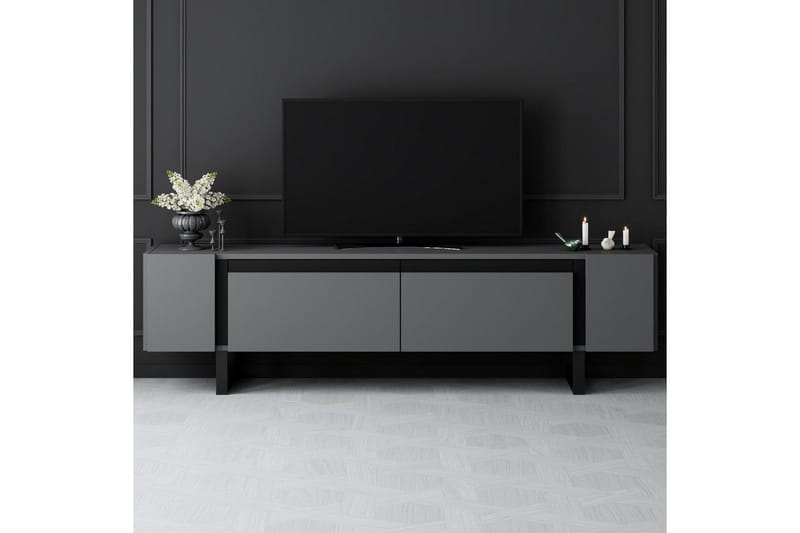 TV-bord Sozi Antrasitt / Svart - Antrasitt / Svart - Møbler - Mediamøbel & tv møbel - TV-benk & mediabenk