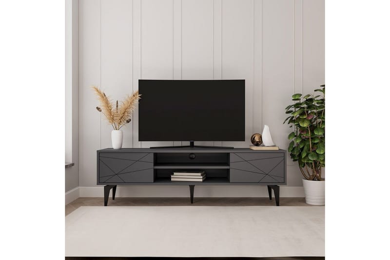 TV-bord Sudama Antrasitt - Antrasitt - Møbler - Mediamøbel & tv møbel - TV-benk & mediabenk