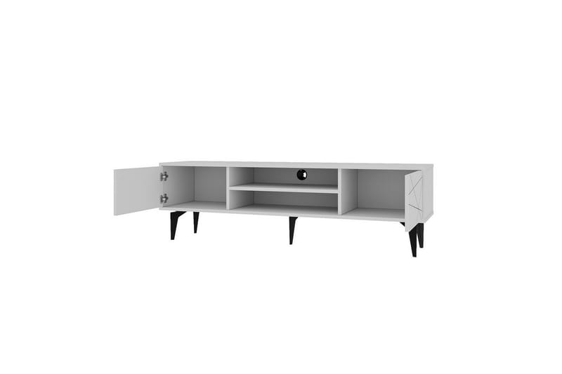 TV-bord Sudama Hvit - Hvit - Møbler - Mediamøbel & tv møbel - TV-benk & mediabenk