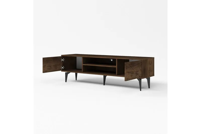 TV-bord Sudama Valnøtt - Valnøtt - Møbler - Mediamøbel & tv møbel - TV-benk & mediabenk