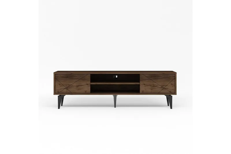 TV-bord Sudama Valnøtt - Valnøtt - Møbler - Mediamøbel & tv møbel - TV-benk & mediabenk