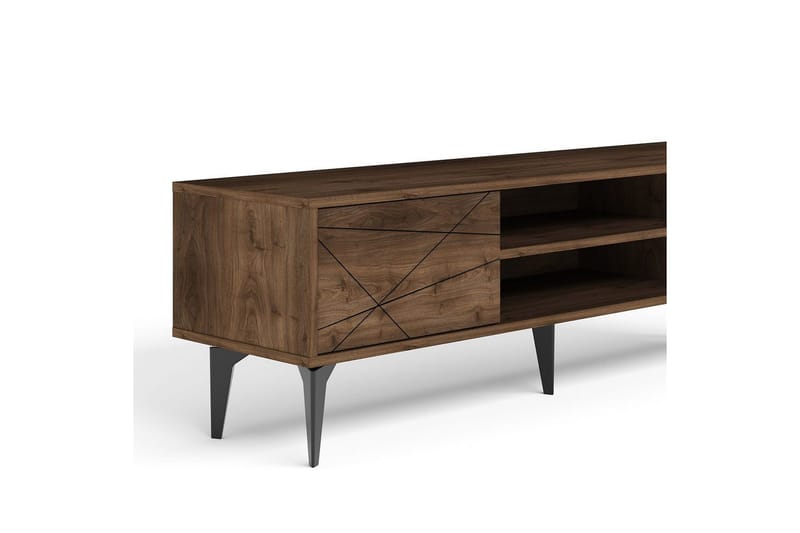 TV-bord Sudama Valnøtt - Valnøtt - Møbler - Mediamøbel & tv møbel - TV-benk & mediabenk