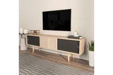 TV-bord Ticoman Eik / Svart - Eik / Svart - Møbler - Mediamøbel & tv møbel - TV-benk & mediabenk